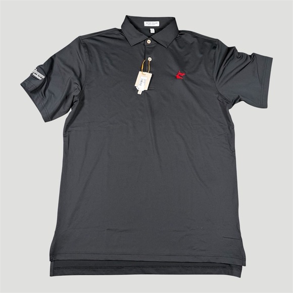 Peter Millar Other - Peter Millar Summer Comfort Polo Shirt Mens Medium Black Stretch Golf Tech NWT